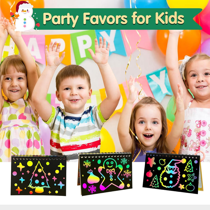 ZMLM Rainbow Scratch Party Favors Kids