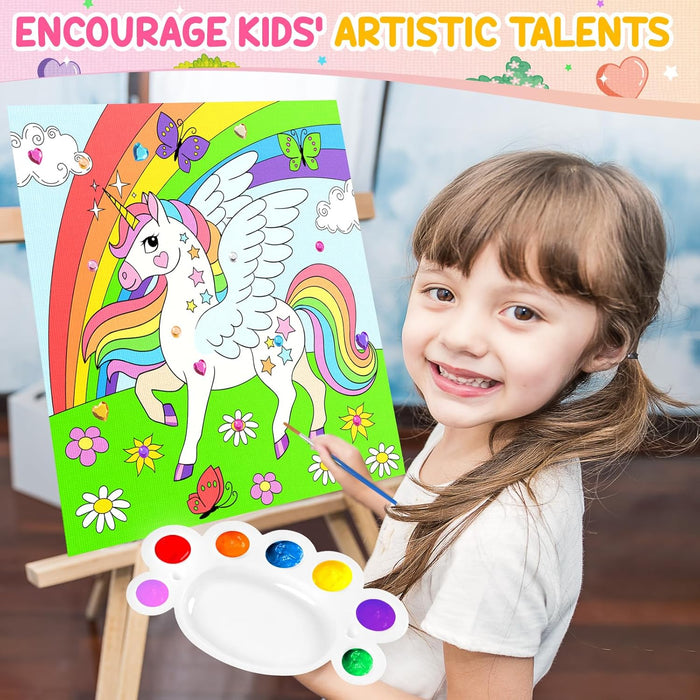 ZMLM Kids Pre Drawn Canvas for Painting