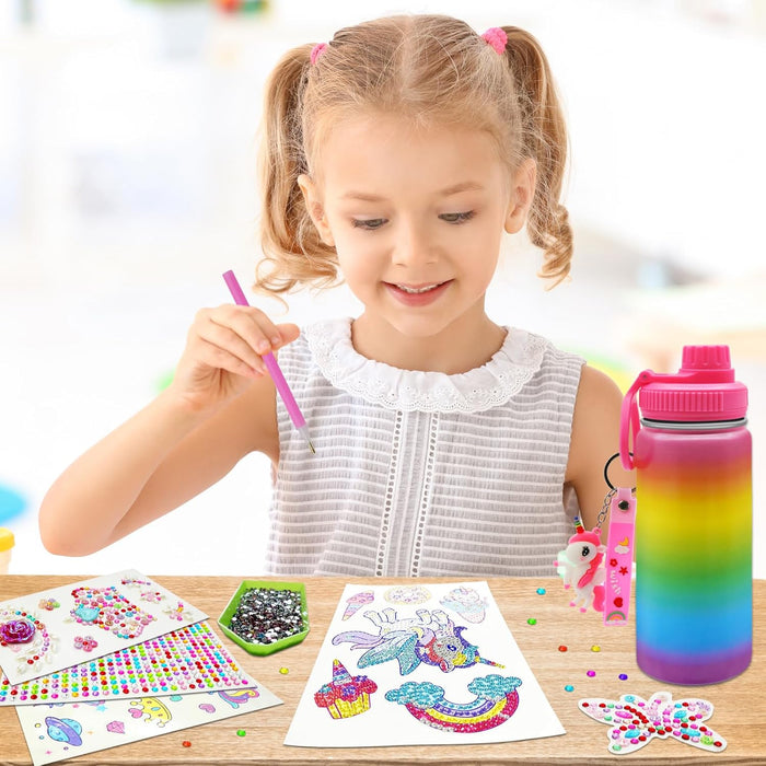 ZMLM Decorate Your Own Water Bottle Kits for Girls Age