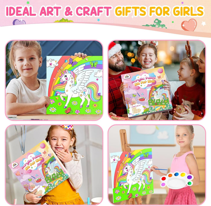 ZMLM Kids Pre Drawn Canvas for Painting