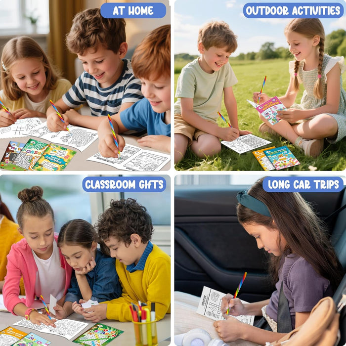 ZMLM 24 Activity Books for Kids Party Favors ages 4-12