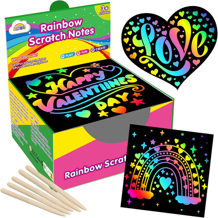 ZMLM Rainbow Scratch Mini Art Notes  for Kids Ages 3+