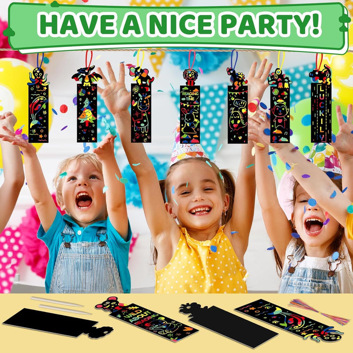 ZMLM Animal Scratch Bookmark for Kids