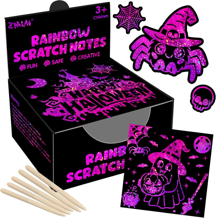 ZMLM Rainbow Scratch Mini Art Notes  for Kids Ages 3+