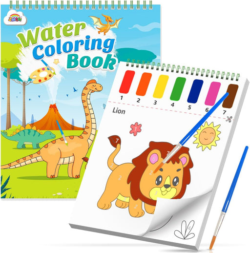 ZMLM Watercolor Dinosaur Coloring Book