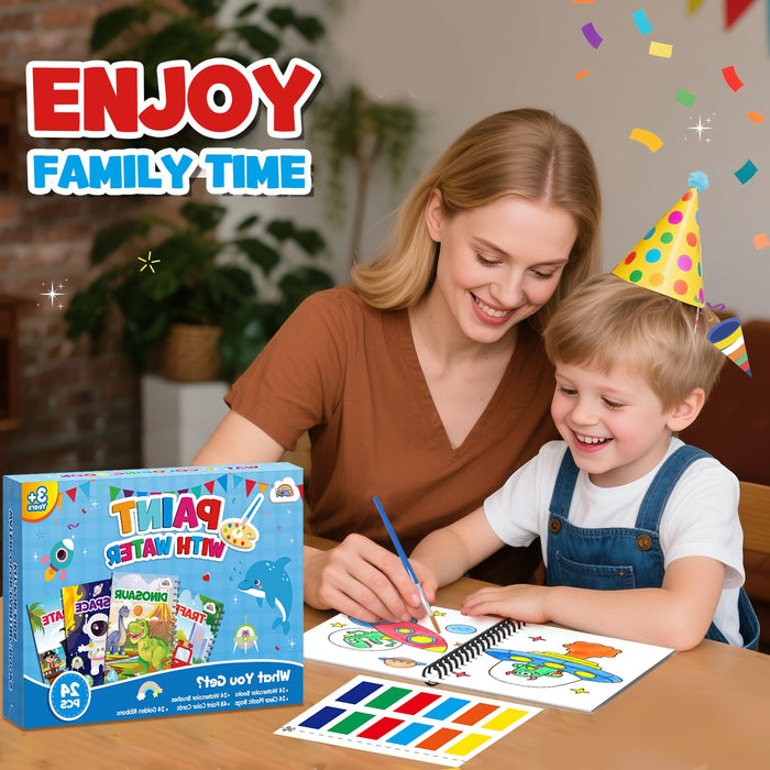ZMLM 24 Water Coloring Books for Kids Party Favors (Boy)