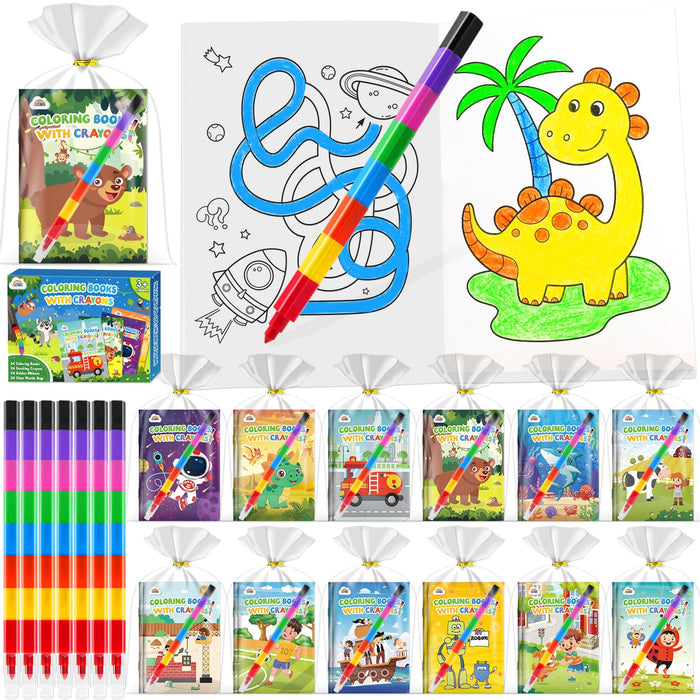 ZMLM 24 Coloring Books for Kids Party Favors Ages 4-8 (Boys)