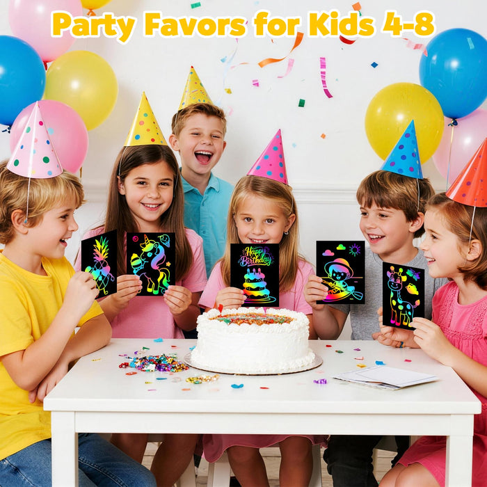 ZMLM Scratch Rainbow Art Paper Set - 100Pcs