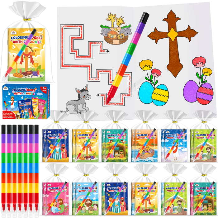 ZMLM 24 Pack Christian Coloring Books for Kids  (Christian)