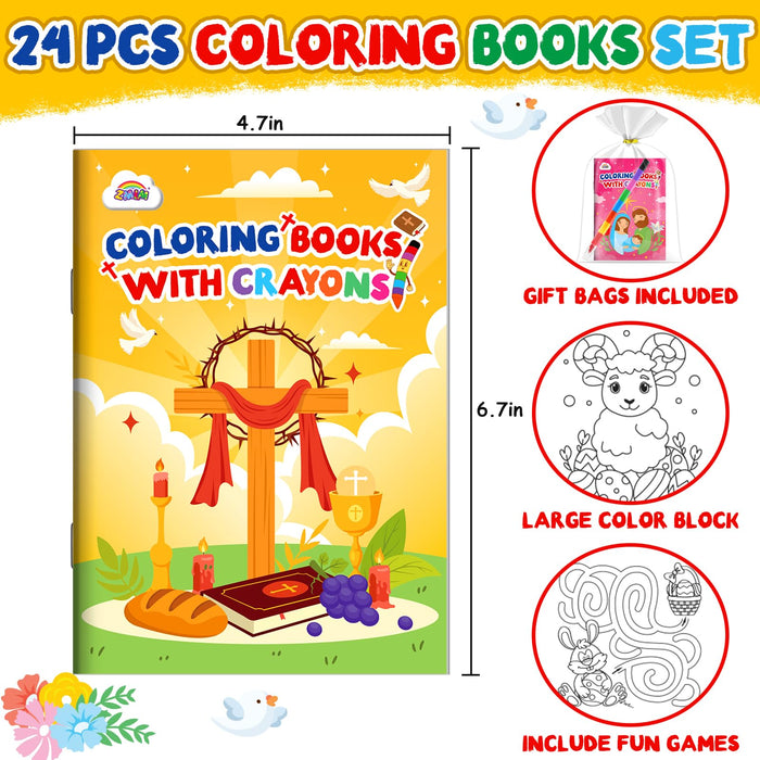 ZMLM 24 Pack Christian Coloring Books for Kids  (Christian)