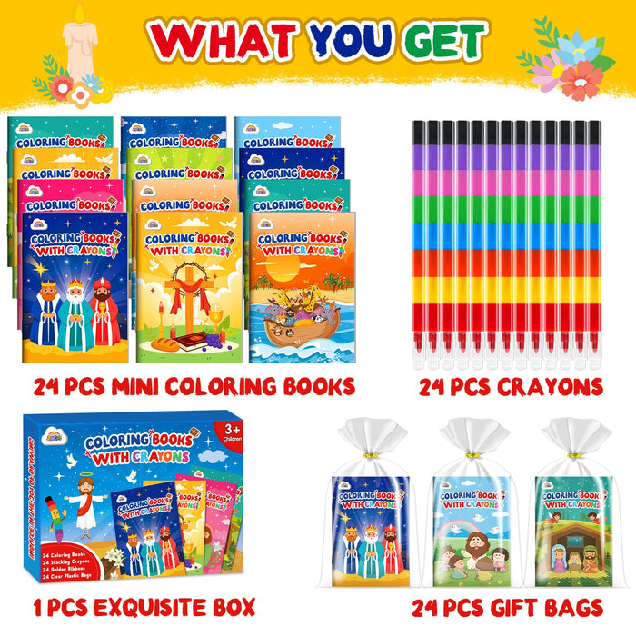 ZMLM 24 Pack Christian Coloring Books for Kids  (Christian)