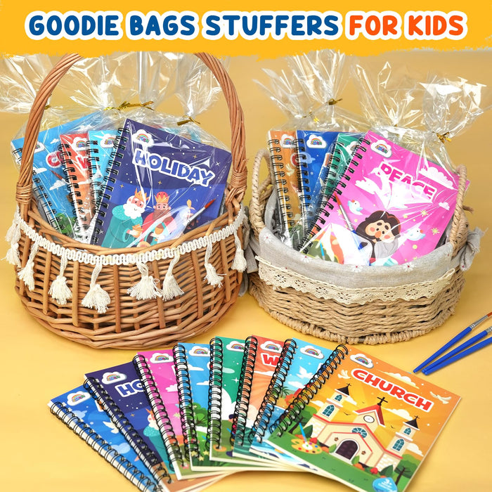 ZMLM 24 Water Coloring Books for Kids Party Favors(Christian)