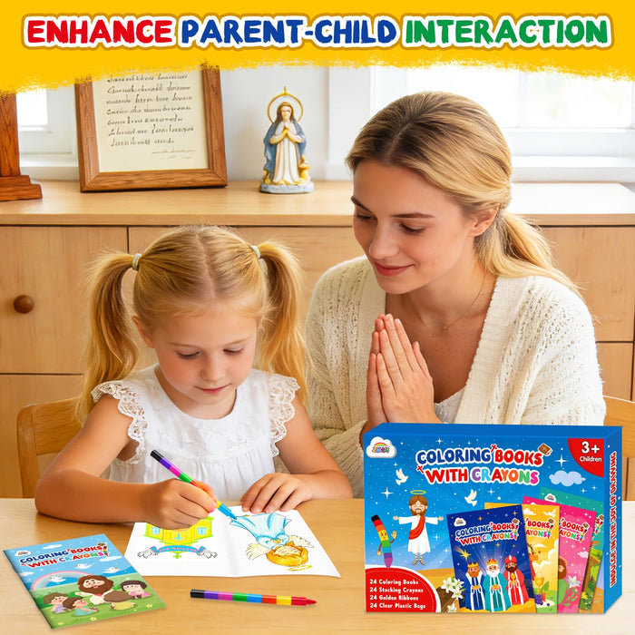 ZMLM 24 Pack Christian Coloring Books for Kids  (Christian)