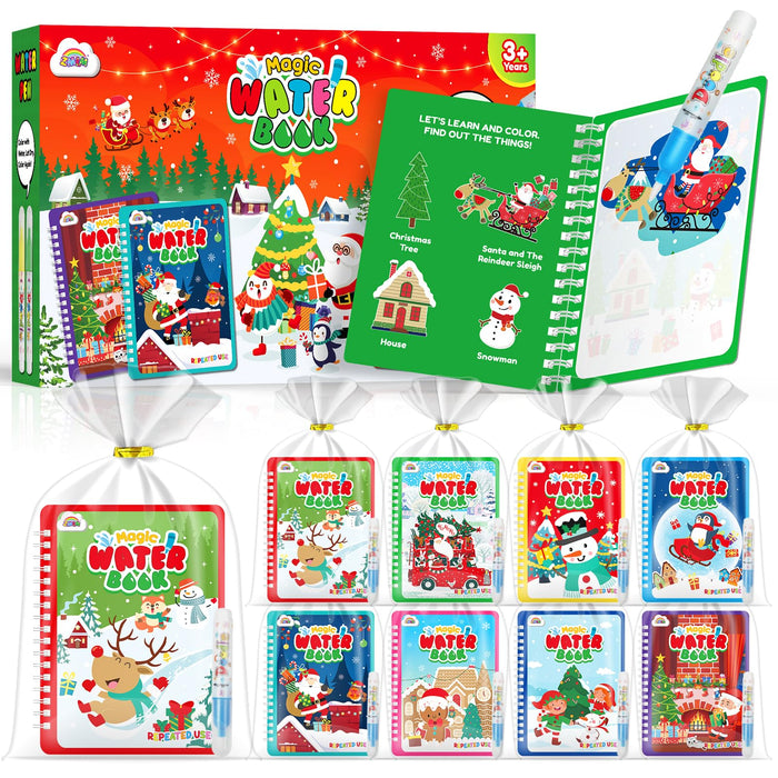 ZMLM 24 Water Painting Books for Toddlers (Christmas)