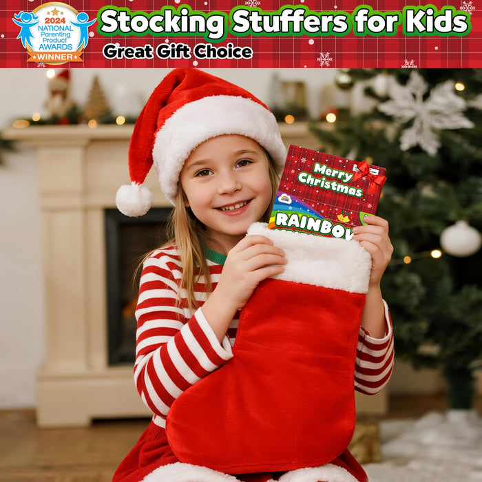 ZMLM Kids Rainbow Scratch Paper Art Crafts Mini Notes Kids Gifts