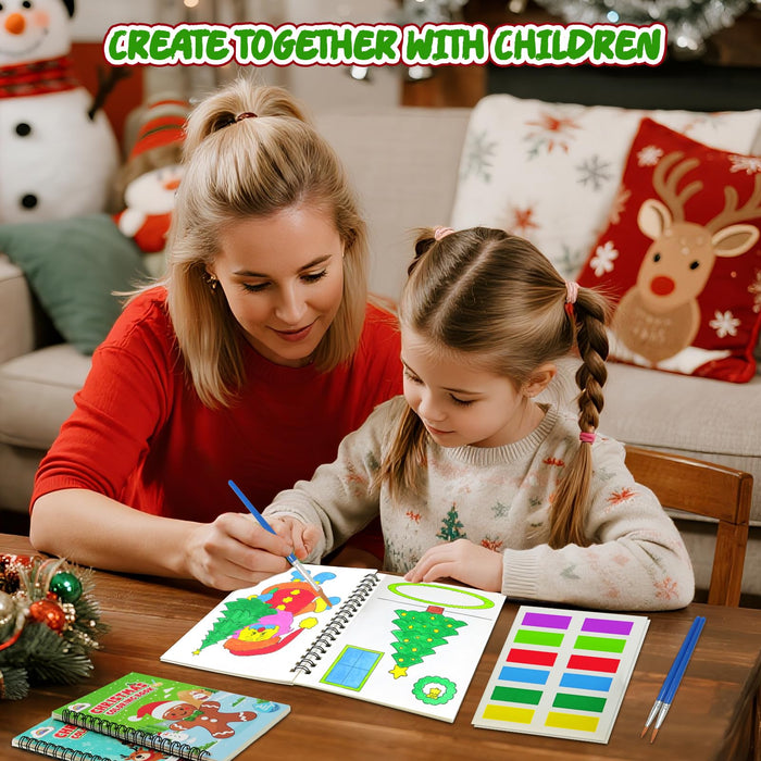 ZMLM 24 Water Coloring Books for Kids Party Favors  Ages 4-8 (Christmas)