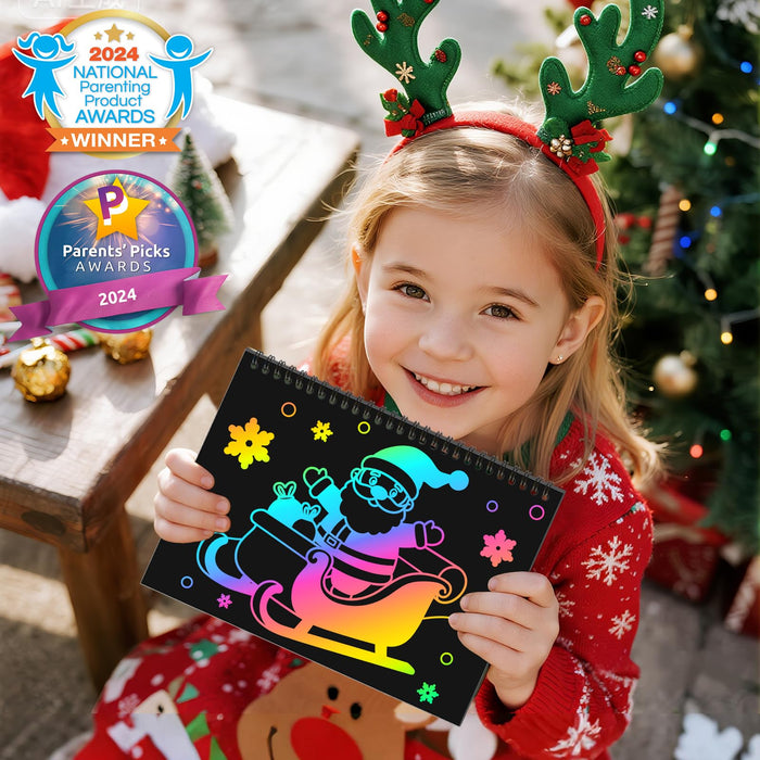 ZMLM Scratch Paper Art Craft: 2 Pack(Christmas)