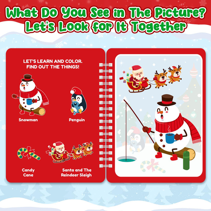 ZMLM 24 Water Painting Books for Toddlers (Christmas)