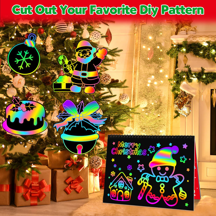 ZMLM Scratch Paper Art Craft: 2 Pack(Christmas)