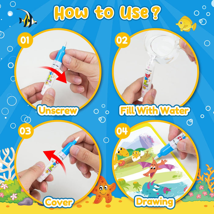 ZMLM 24 Water Painting Books for Toddlers (Classic)