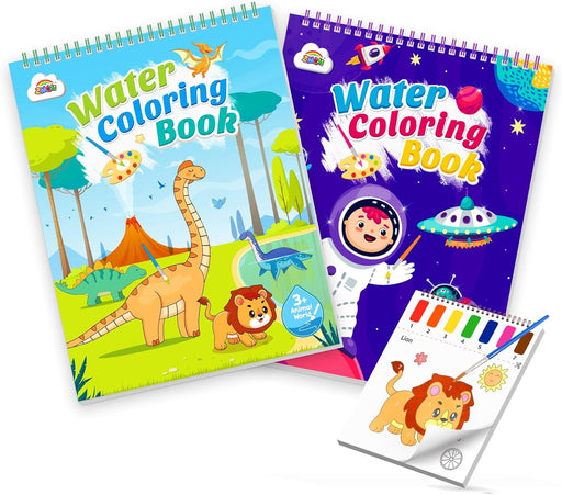 Dinosaurs & Space themes Water Coloring Books