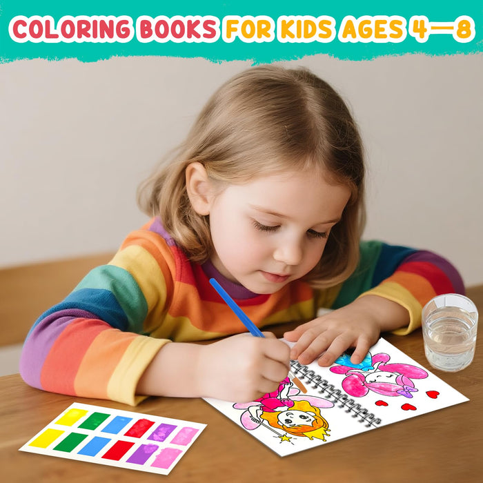 ZMLM 24 Water Coloring Books for Kids Party Favors（Fairy）