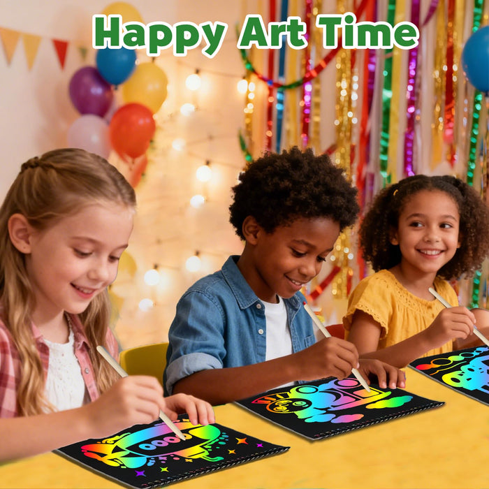 ZMLM 2 Pack Scratch Paper Art-Crafts Gift