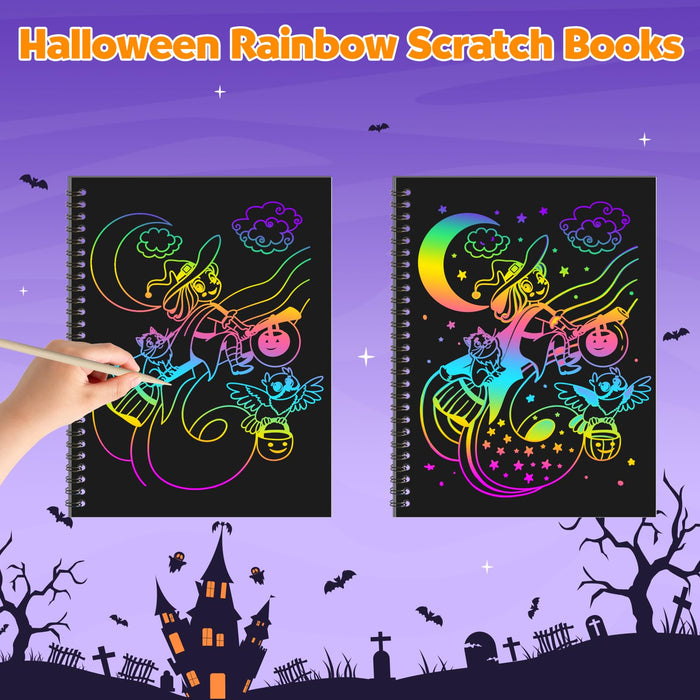 ZMLM 2 Pack Rainbow Scratch Set(Halloween)