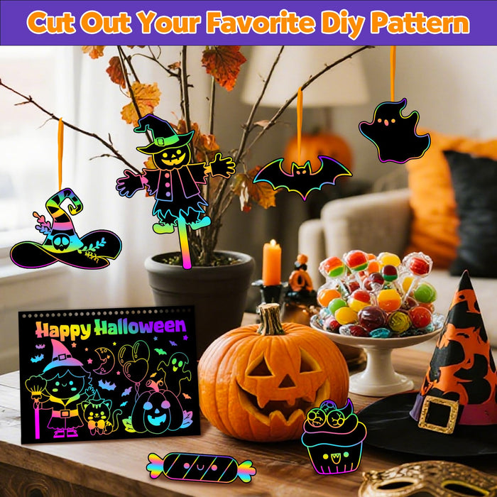 ZMLM 2 Pack Rainbow Scratch Set(Halloween)