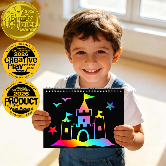 ZMLM 2 Pack Scratch Paper Art-Crafts Gift(Summer)