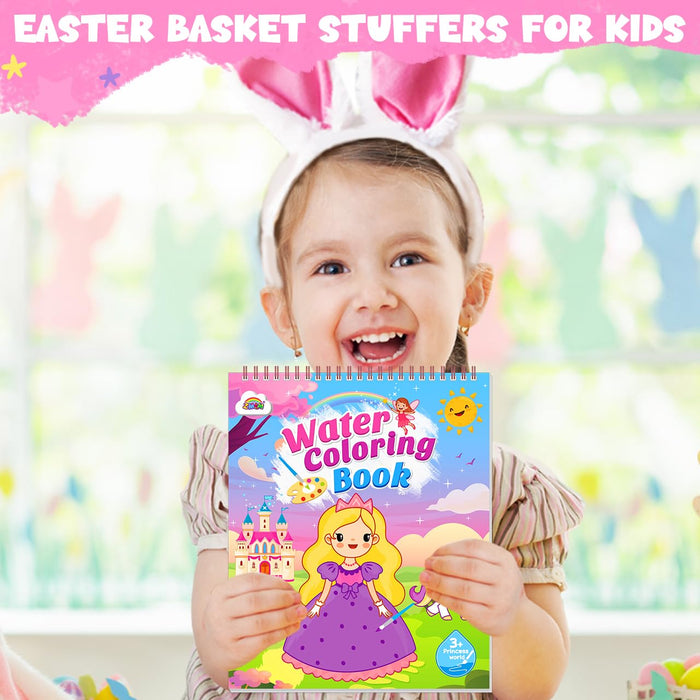 ZMLM Paint with Water Coloring Books for Toddlers（Princess & Animal & Space）