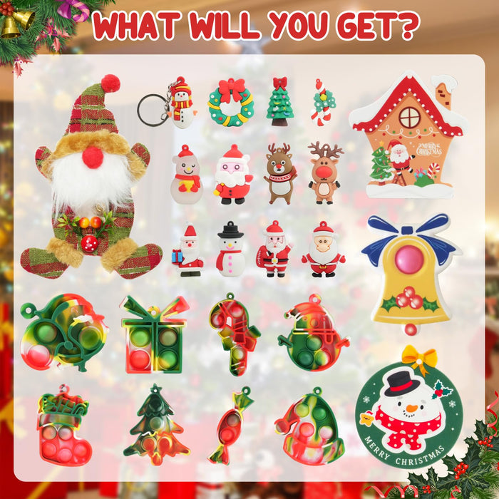ZMLM Christmas tree decoration countdown calendar with Christmas tree pendant decoration