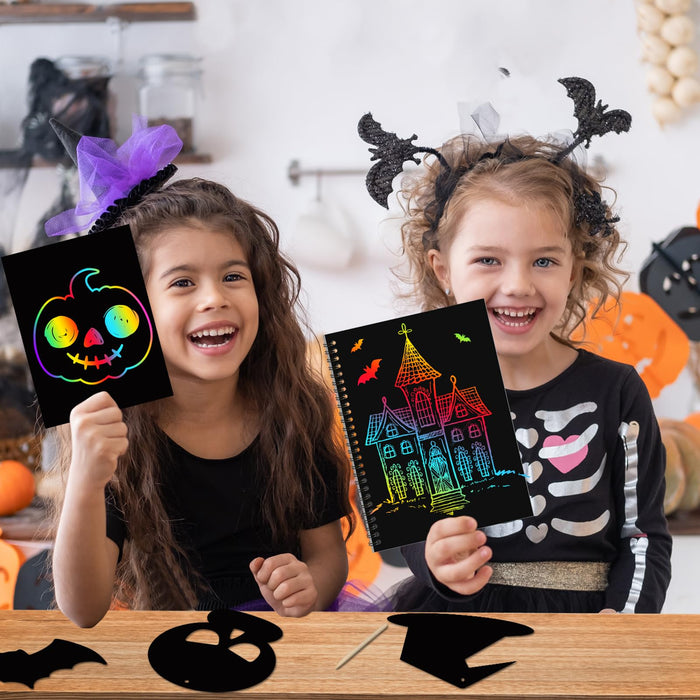 ZMLM 2 Pack  Scratch Paper Art-Crafts (Halloween)