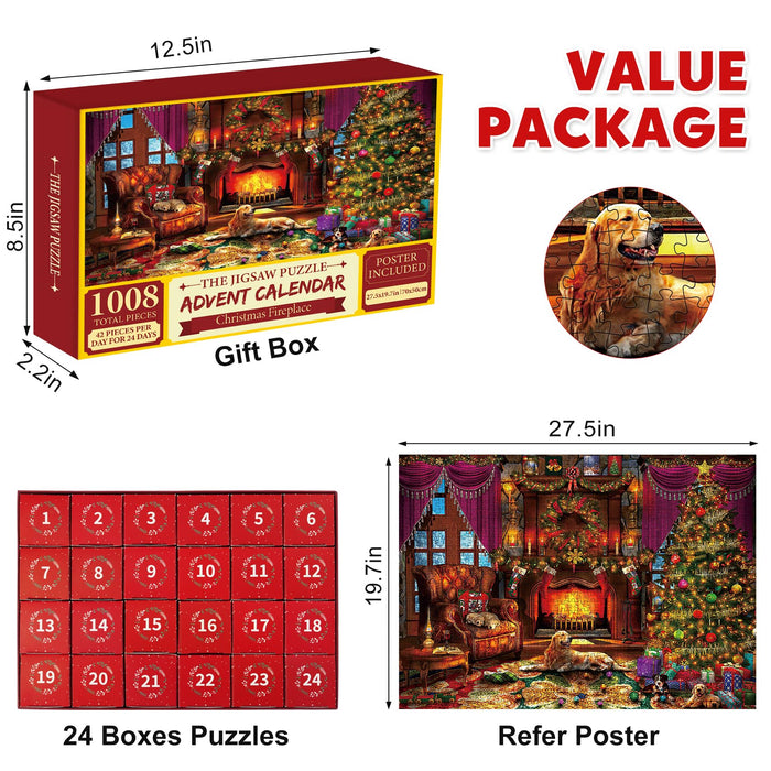 ZMLM Parlor Games 1008-piece Christmas Jigsaw Puzzle For Adults