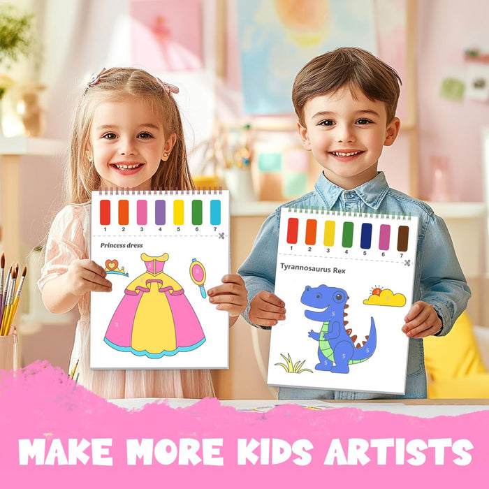 ZMLM Paint with Water Coloring Books for Toddlers (Princess & Animal)