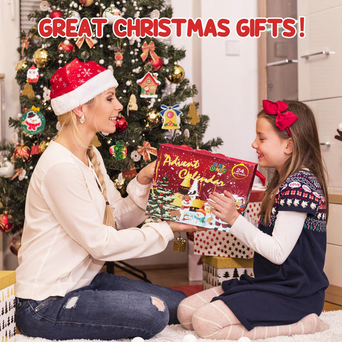 ZMLM Christmas tree decoration countdown calendar with Christmas tree pendant decoration