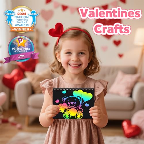 ZMLM  2 Pack Rainbow Scratch Set (Valentines)