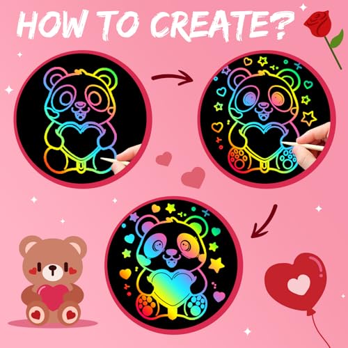 ZMLM  2 Pack Rainbow Notebooks Valentine's Day Gifts