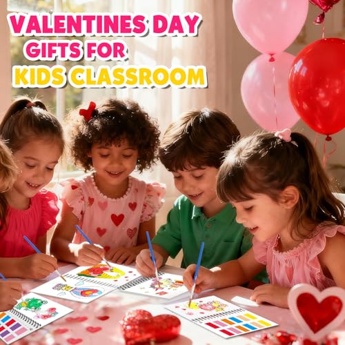 ZMLM 24 Water Coloring Books for Kids Party Favors (Valentines)