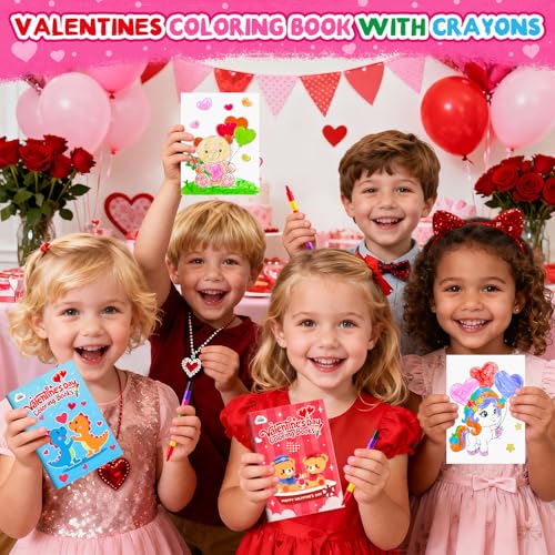 ZMLM Coloring Books for Party Favors (Valentines)