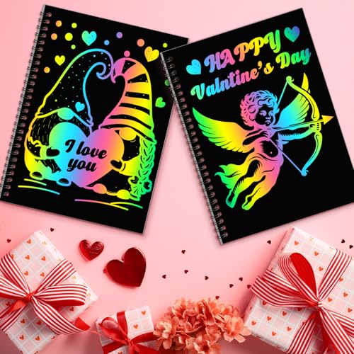 ZMLM  2 Pack Rainbow Notebooks Valentine's Day Gifts