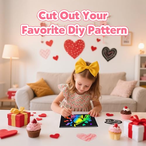 ZMLM  2 Pack Rainbow Scratch Set (Valentines)