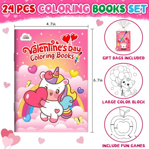 ZMLM Coloring Books for Party Favors (Valentines)
