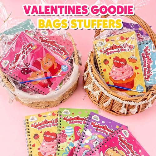 ZMLM 24 Water Coloring Books for Kids Party Favors (Valentines)