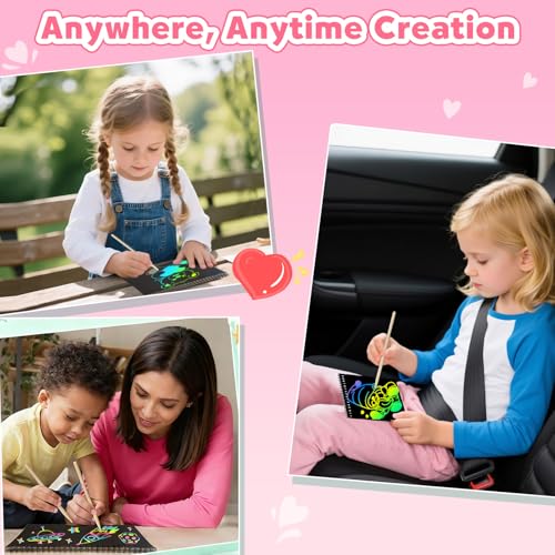 ZMLM  2 Pack Rainbow Scratch Set (Valentines)