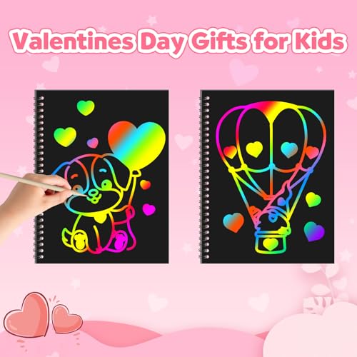 ZMLM  2 Pack Rainbow Scratch Set (Valentines)