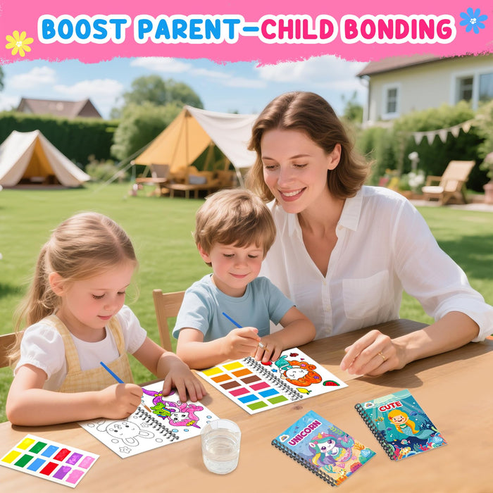 ZMLM 24 Water Coloring Books for Kids Party Favors（Mermaid）