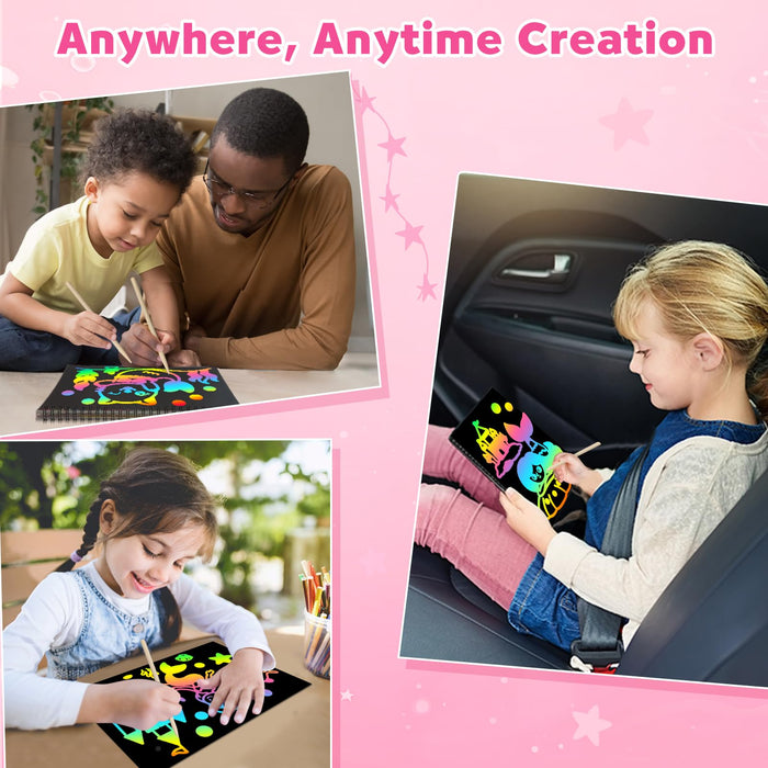 ZMLM 2 Pack Scratch Paper Art Craft (Mermaid)