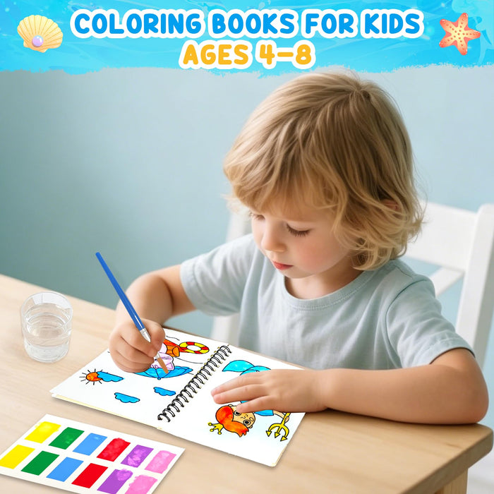 ZMLM 24 Water Coloring Books for Kids Party Favors(Ocean)