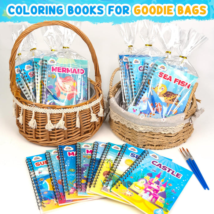ZMLM 24 Water Coloring Books for Kids Party Favors(Ocean)